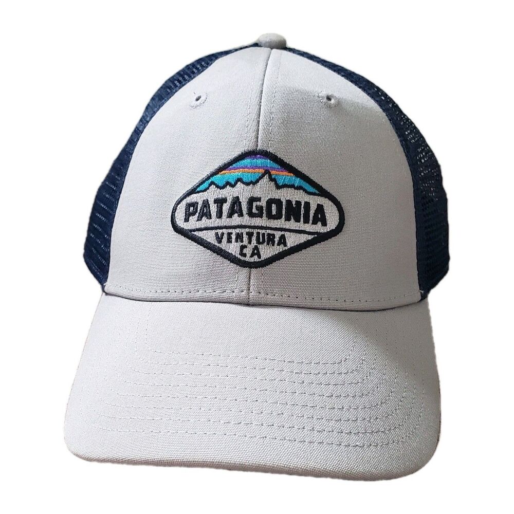 Patagonia Ventura California Mesh Snapback Hat Cap Grey Blue Unisex Adult